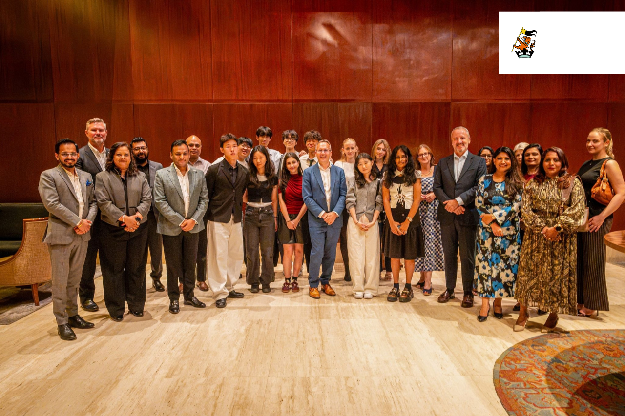 Wellington College Pune students and leaders celebrating the first IGCSE cohort milestone